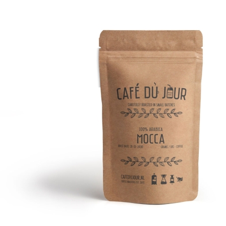 Café du Jour 100 % Arabica Mocca - café en grains fraîchement torréfié