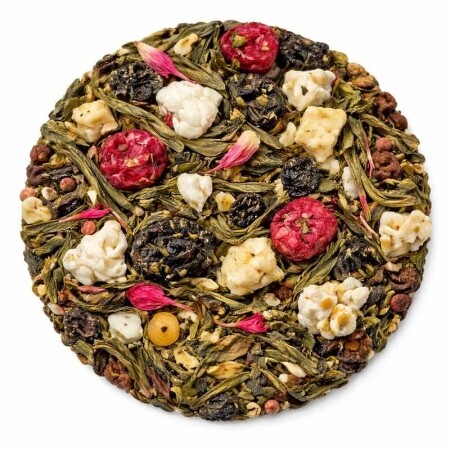 Popcorn Cherry Bliss - Thé vert 100 grammes - Thé en vrac Café du Jour