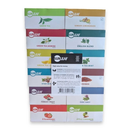 Assortiment sleeve - Sunleaf - 12 x 25 sachets de thé