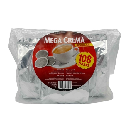 Mega Crema Regular - dosettes de café - 108 pièces