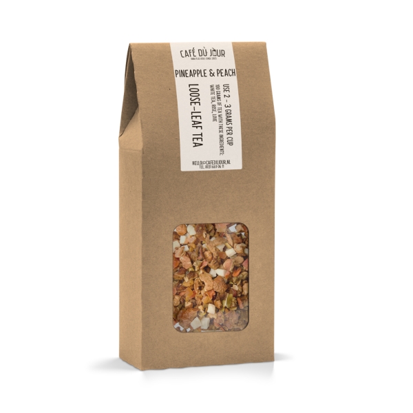 Ananas et pêche - thé aux fruits 100 grammes - Café du Jour Loose Tea