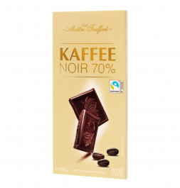 Chocolat noir 70% - au café - 100 grammes
