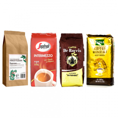 Paquet d'échantillons - grains de café budget - 4 kilos