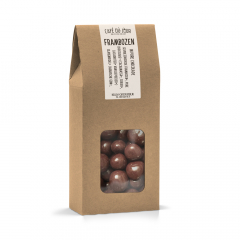 Framboises - chocolat noir - 250 grammes