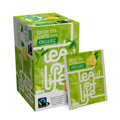 Thé Vert Citron - Bio & Fairtrade - Tea of Life - 25 sachets de thé