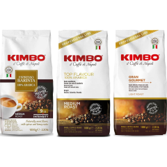 Kimbo Pack Découverte Doux & Aromatique - 100% Arabica - 3 x 1 kilo