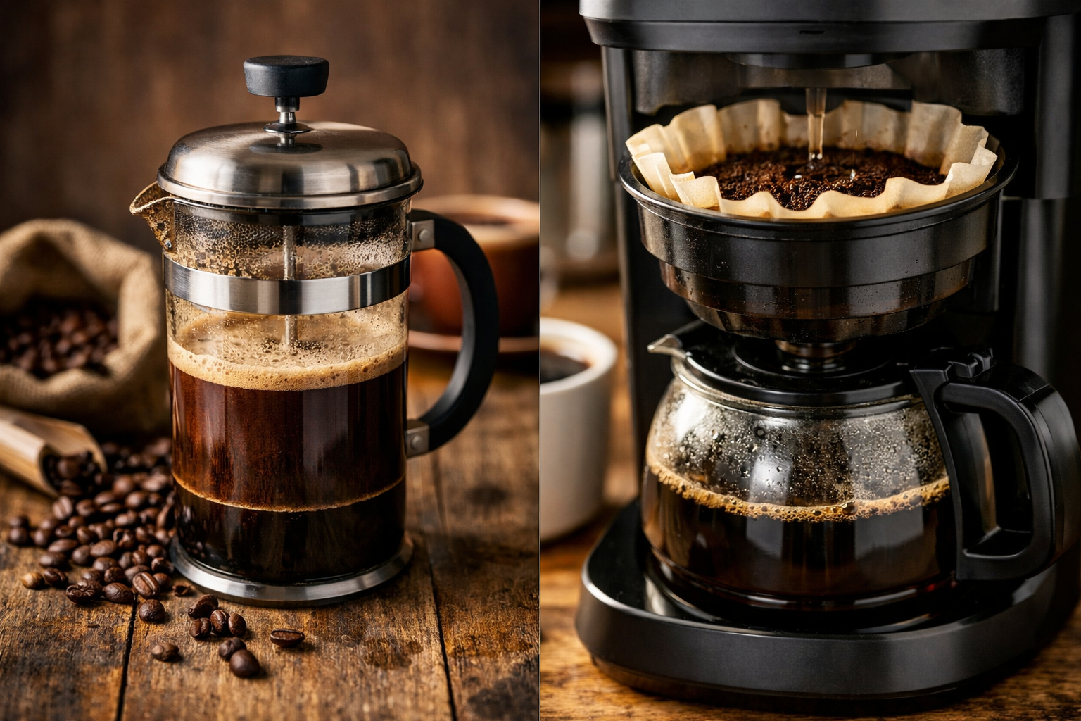 Quelle est la différence entre la French press et le café filtre ?