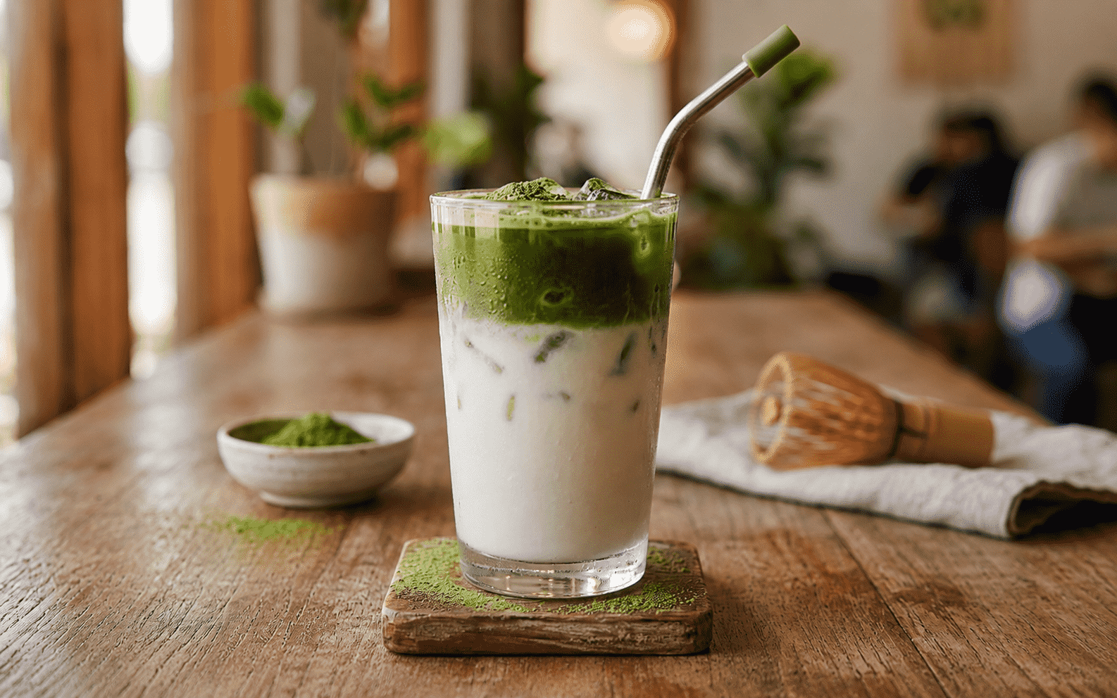 Recette de matcha latte glacé : frais, crémeux et facile à faire