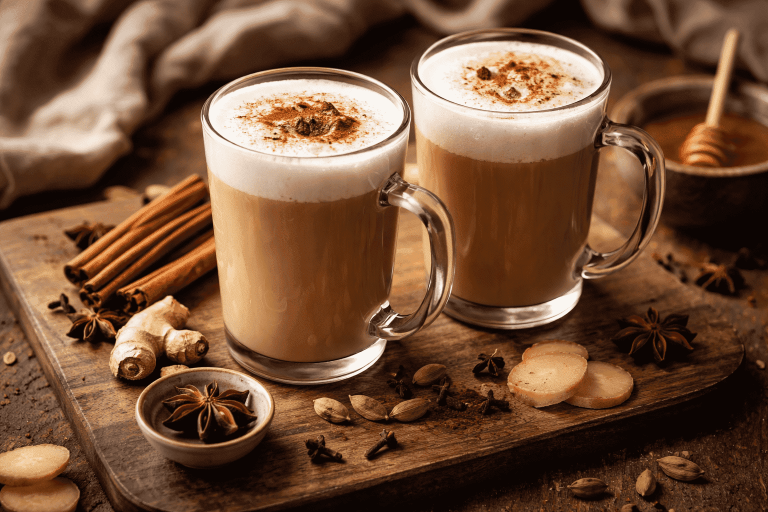 Chai latte : le faire soi-même avec de vraies épices !