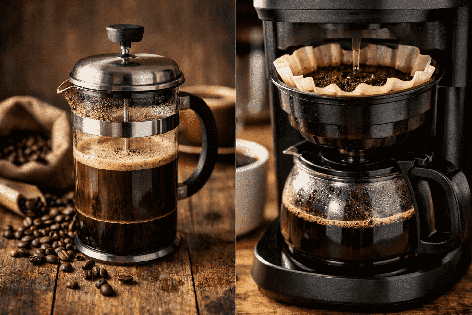 Quelle est la différence entre la French press et le café filtre ?