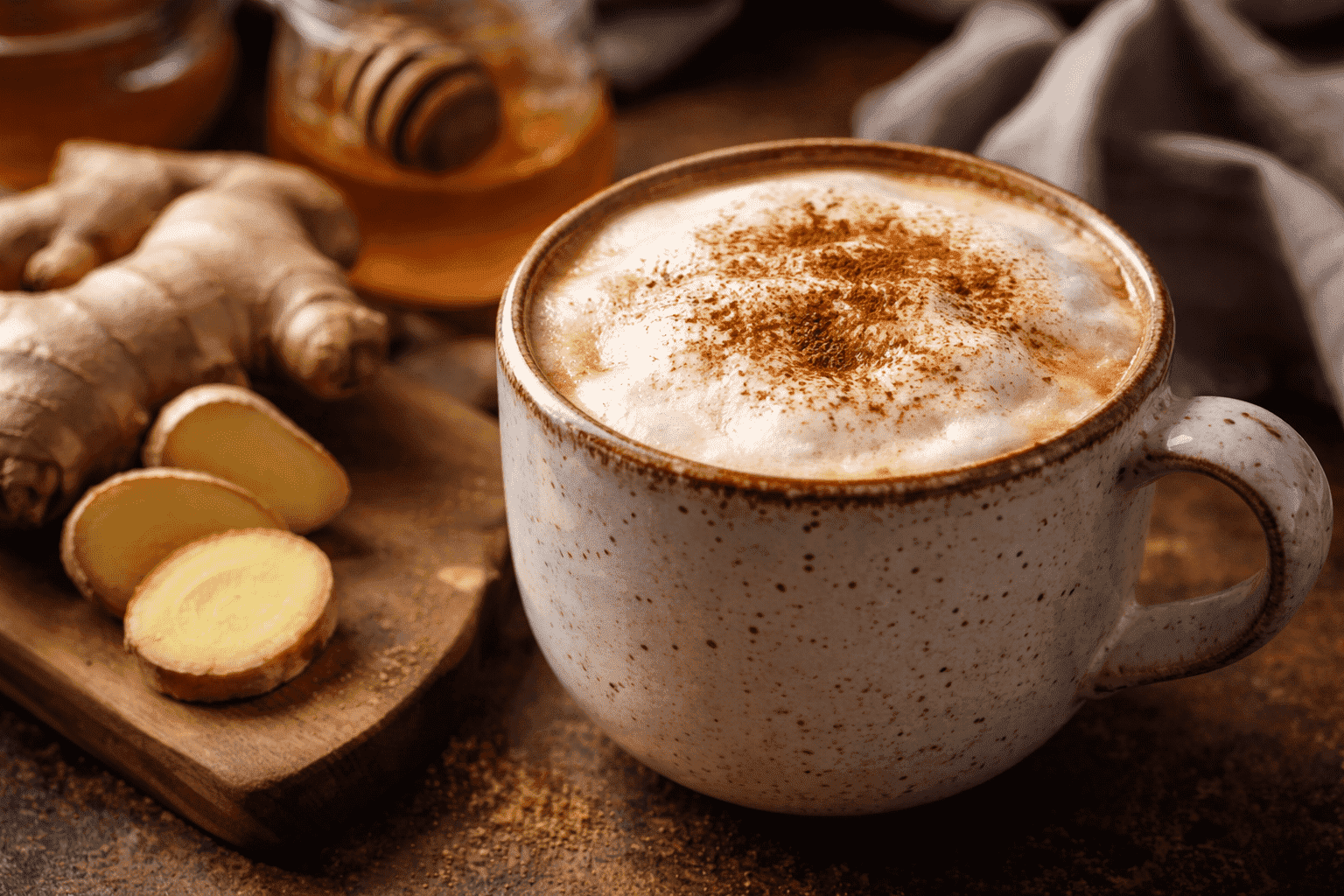 Cappuccino au gingembre : Café avec du caractère