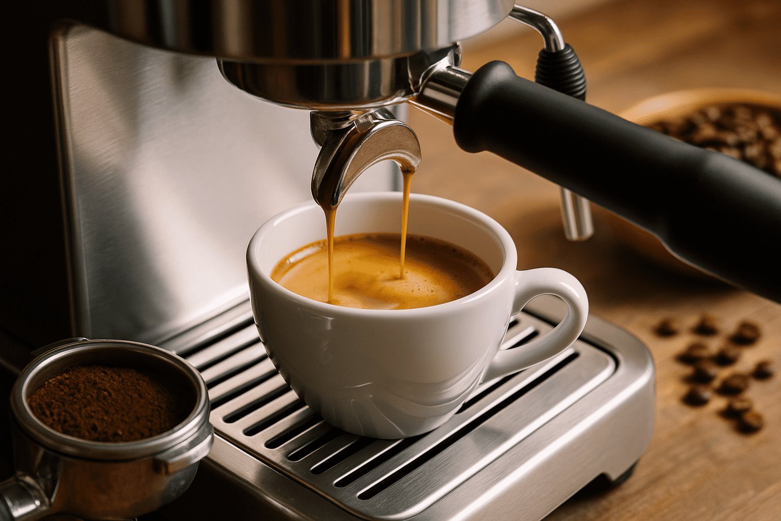 Pesée d'un espresso